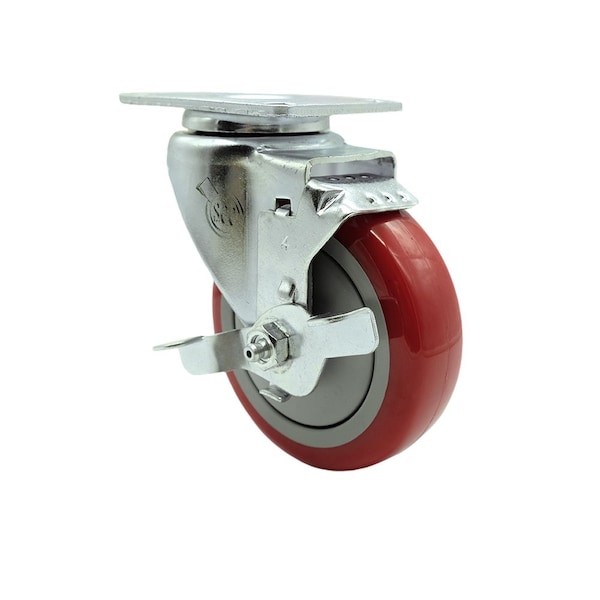 Hatco 413042600400 4'' Replacement Caster with Brake